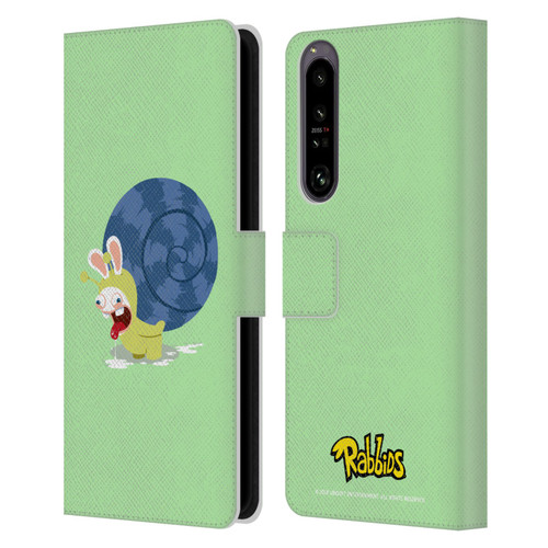 Rabbids Costumes Snail Leather Book Wallet Case Cover For Sony Xperia 1 IV