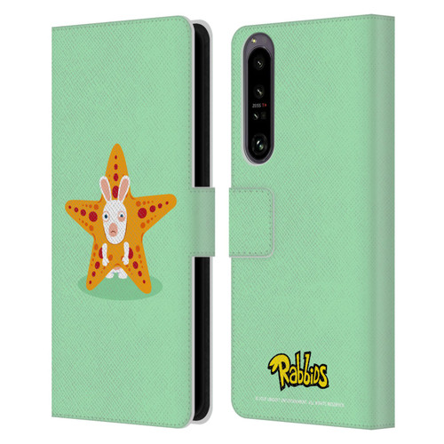 Rabbids Costumes Starfish Leather Book Wallet Case Cover For Sony Xperia 1 IV