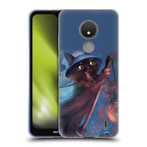 Ash Evans Black Cats 2 Magical Witch Soft Gel Case for Nokia C21