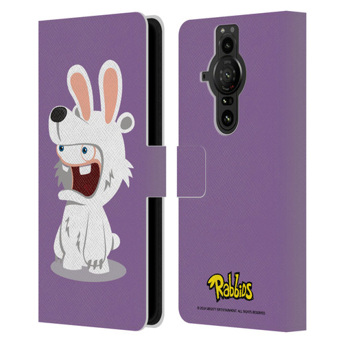 Rabbids Costumes Polar Bear Leather Book Wallet Case Cover For Sony Xperia Pro-I