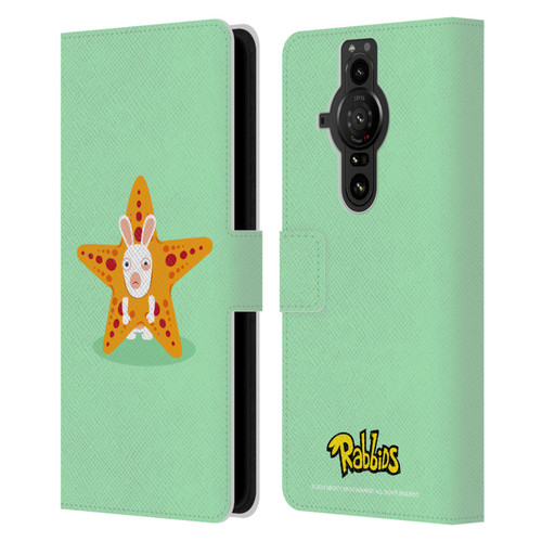 Rabbids Costumes Starfish Leather Book Wallet Case Cover For Sony Xperia Pro-I