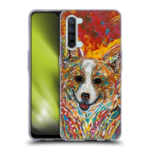 Mad Dog Art Gallery Dog 5 Corgi Soft Gel Case for OPPO Find X2 Lite 5G
