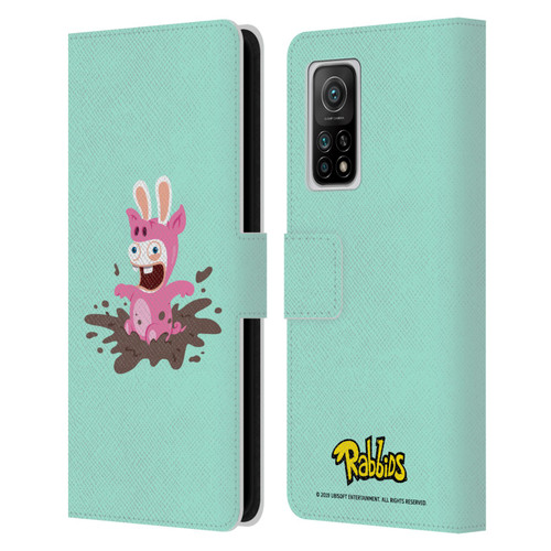 Rabbids Costumes Pig Leather Book Wallet Case Cover For Xiaomi Mi 10T 5G