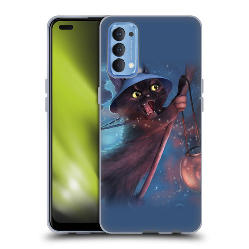 Ash Evans Black Cats 2 Magical Witch Soft Gel Case for OPPO Reno 4 5G