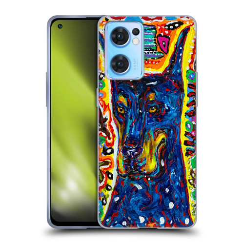Mad Dog Art Gallery Dog 5 Doberman Soft Gel Case for OPPO Reno7 5G / Find X5 Lite
