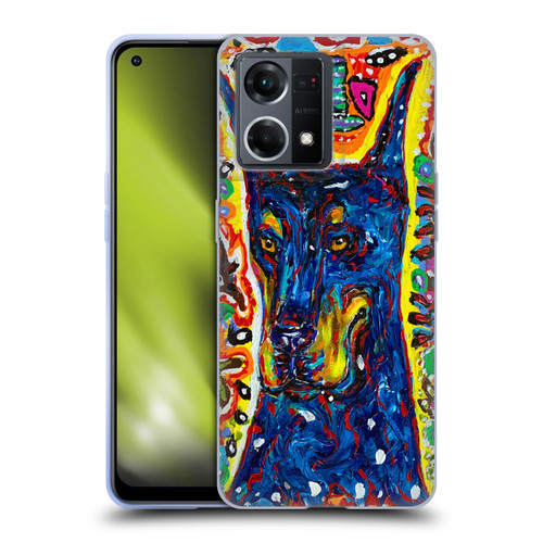Mad Dog Art Gallery Dog 5 Doberman Soft Gel Case for OPPO Reno8 4G