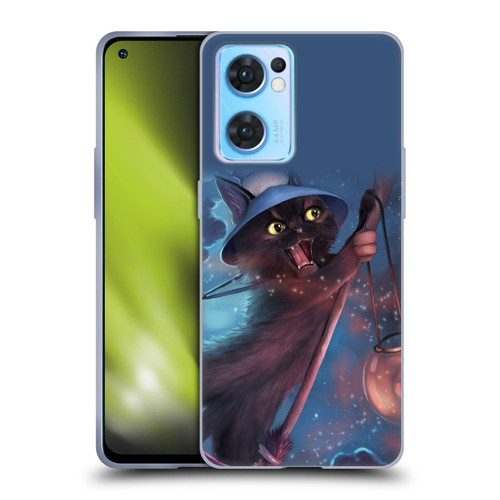 Ash Evans Black Cats 2 Magical Witch Soft Gel Case for OPPO Reno7 5G / Find X5 Lite