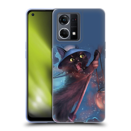 Ash Evans Black Cats 2 Magical Witch Soft Gel Case for OPPO Reno8 4G