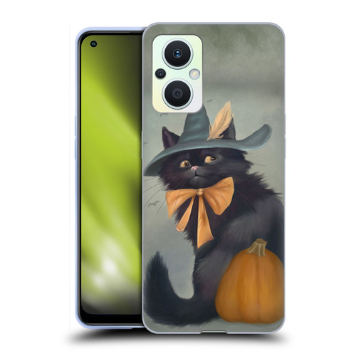 Ash Evans Black Cats 2 Halloween Pumpkin Soft Gel Case for OPPO Reno8 Lite