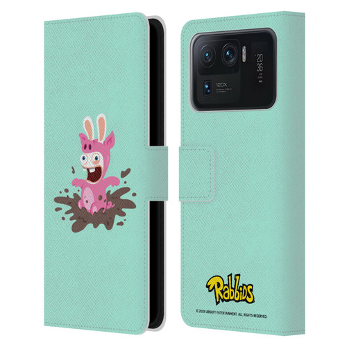Rabbids Costumes Pig Leather Book Wallet Case Cover For Xiaomi Mi 11 Ultra