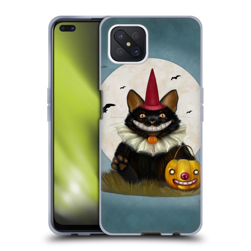Ash Evans Black Cats 2 Halloween Cat Soft Gel Case for OPPO Reno4 Z 5G