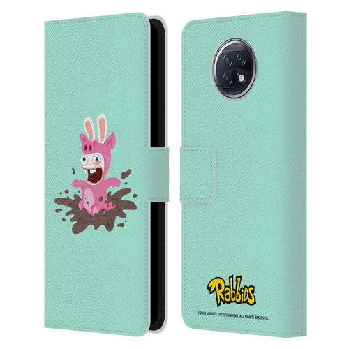 Rabbids Costumes Pig Leather Book Wallet Case Cover For Xiaomi Redmi Note 9T 5G