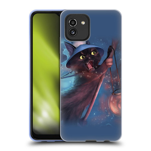 Ash Evans Black Cats 2 Magical Witch Soft Gel Case for Samsung Galaxy A03 (2021)