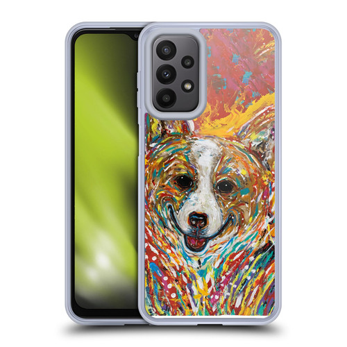 Mad Dog Art Gallery Dog 5 Corgi Soft Gel Case for Samsung Galaxy A23 / 5G (2022)