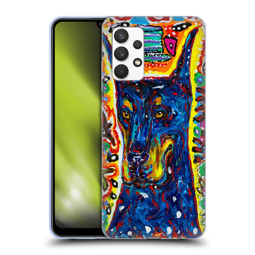 Mad Dog Art Gallery Dog 5 Doberman Soft Gel Case for Samsung Galaxy A32 (2021)