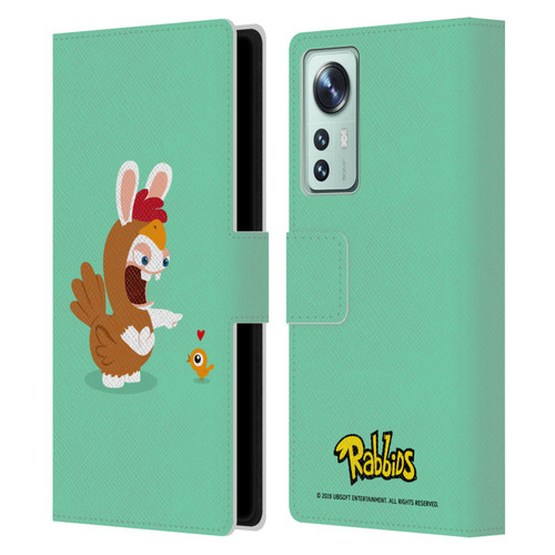 Rabbids Costumes Chicken Leather Book Wallet Case Cover For Xiaomi 12