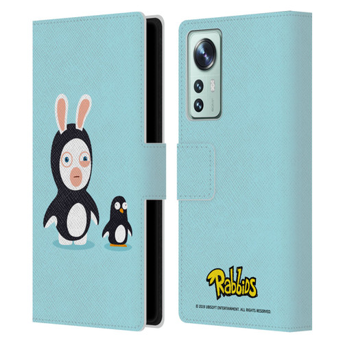 Rabbids Costumes Penguin Leather Book Wallet Case Cover For Xiaomi 12
