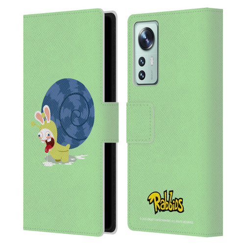 Rabbids Costumes Snail Leather Book Wallet Case Cover For Xiaomi 12