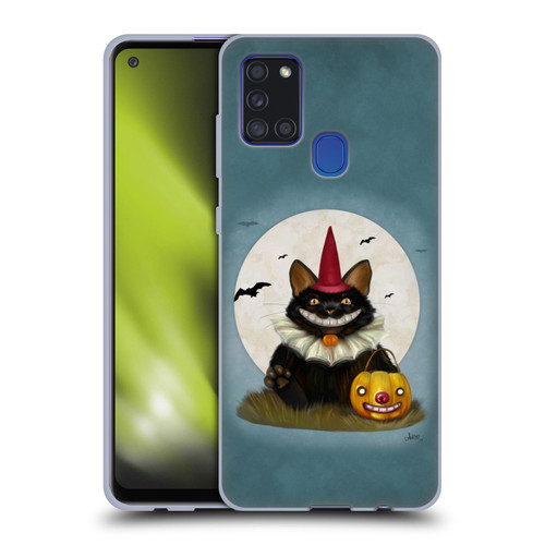 Ash Evans Black Cats 2 Halloween Cat Soft Gel Case for Samsung Galaxy A21s (2020)