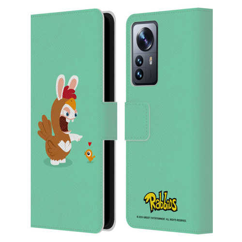 Rabbids Costumes Chicken Leather Book Wallet Case Cover For Xiaomi 12 Pro