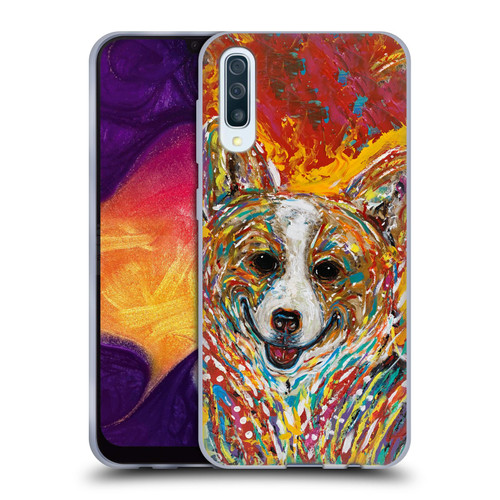 Mad Dog Art Gallery Dog 5 Corgi Soft Gel Case for Samsung Galaxy A50/A30s (2019)