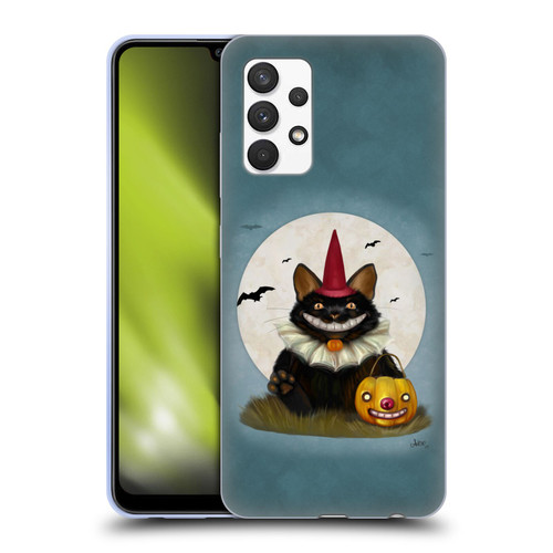 Ash Evans Black Cats 2 Halloween Cat Soft Gel Case for Samsung Galaxy A32 (2021)