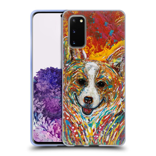 Mad Dog Art Gallery Dog 5 Corgi Soft Gel Case for Samsung Galaxy S20 / S20 5G