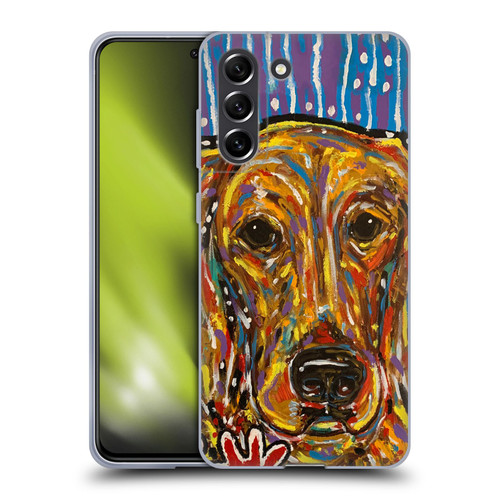 Mad Dog Art Gallery Dog 5 Golden Retriever Soft Gel Case for Samsung Galaxy S21 FE 5G