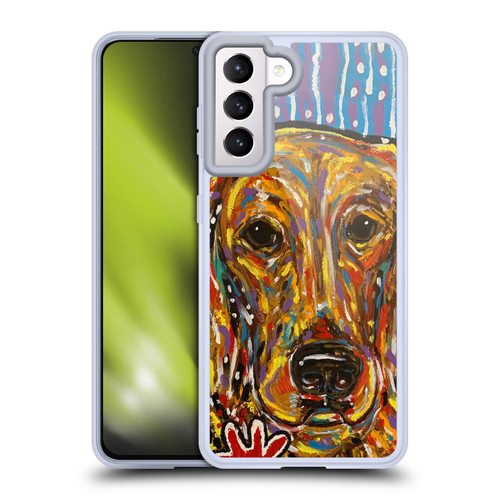 Mad Dog Art Gallery Dog 5 Golden Retriever Soft Gel Case for Samsung Galaxy S21 5G