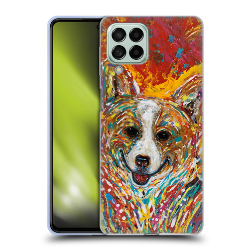 Mad Dog Art Gallery Dog 5 Corgi Soft Gel Case for Samsung Galaxy M53 (2022)