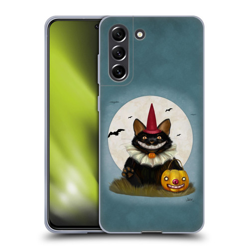 Ash Evans Black Cats 2 Halloween Cat Soft Gel Case for Samsung Galaxy S21 FE 5G