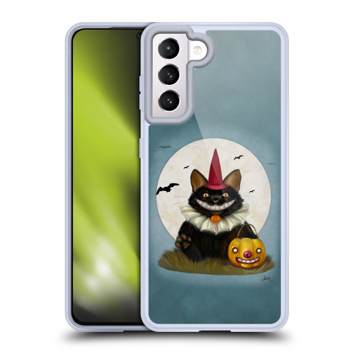 Ash Evans Black Cats 2 Halloween Cat Soft Gel Case for Samsung Galaxy S21 5G