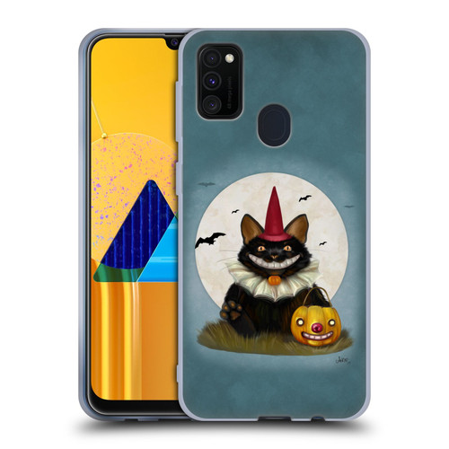 Ash Evans Black Cats 2 Halloween Cat Soft Gel Case for Samsung Galaxy M30s (2019)/M21 (2020)