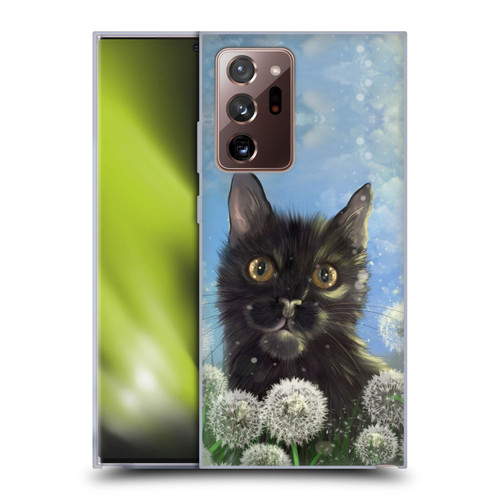 Ash Evans Black Cats 2 Dandelions Soft Gel Case for Samsung Galaxy Note20 Ultra / 5G