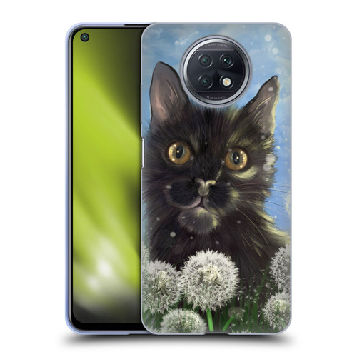 Ash Evans Black Cats 2 Dandelions Soft Gel Case for Xiaomi Redmi Note 9T 5G