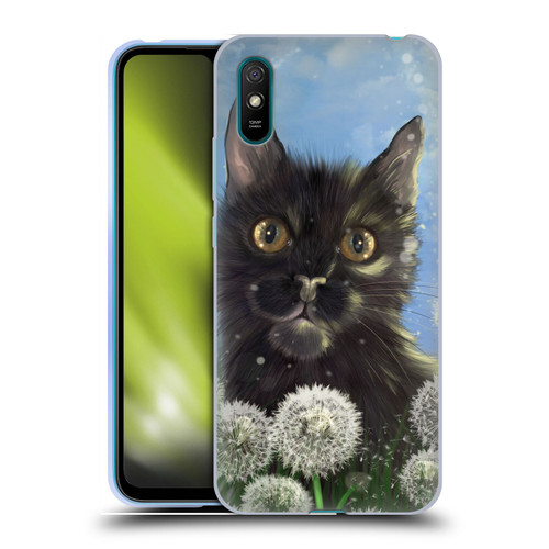 Ash Evans Black Cats 2 Dandelions Soft Gel Case for Xiaomi Redmi 9A / Redmi 9AT