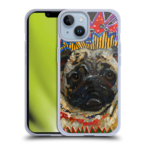 Mad Dog Art Gallery Dogs Pug Soft Gel Case for Apple iPhone 14