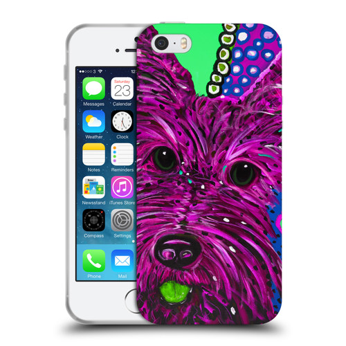 Mad Dog Art Gallery Dogs Scottie Soft Gel Case for Apple iPhone 5 / 5s / iPhone SE 2016