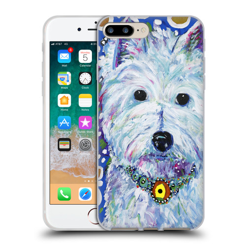 Mad Dog Art Gallery Dogs Westie Soft Gel Case for Apple iPhone 7 Plus / iPhone 8 Plus