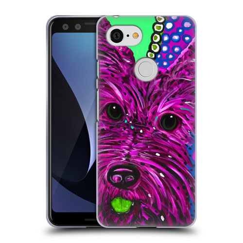 Mad Dog Art Gallery Dogs Scottie Soft Gel Case for Google Pixel 3