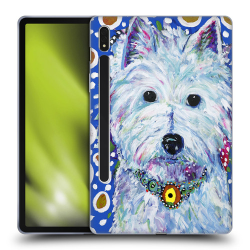 Mad Dog Art Gallery Dogs Westie Soft Gel Case for Samsung Galaxy Tab S8