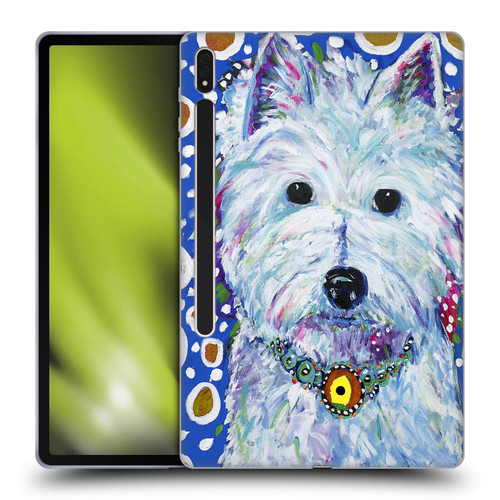 Mad Dog Art Gallery Dogs Westie Soft Gel Case for Samsung Galaxy Tab S8 Plus