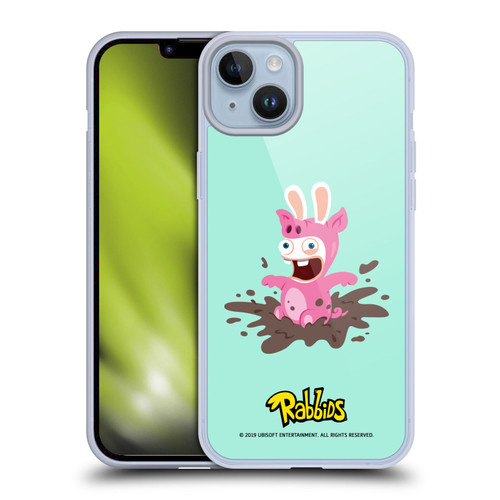 Rabbids Costumes Pig Soft Gel Case for Apple iPhone 14 Plus