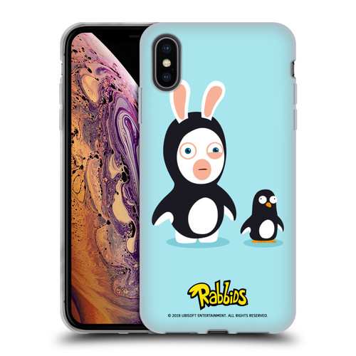 Rabbids Costumes Penguin Soft Gel Case for Apple iPhone XS Max