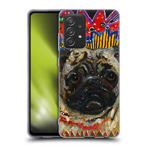 Mad Dog Art Gallery Dogs Pug Soft Gel Case for Samsung Galaxy A52 / A52s / 5G (2021)