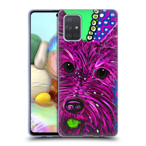 Mad Dog Art Gallery Dogs Scottie Soft Gel Case for Samsung Galaxy A71 (2019)