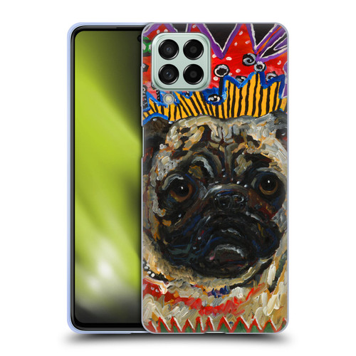 Mad Dog Art Gallery Dogs Pug Soft Gel Case for Samsung Galaxy M53 (2022)