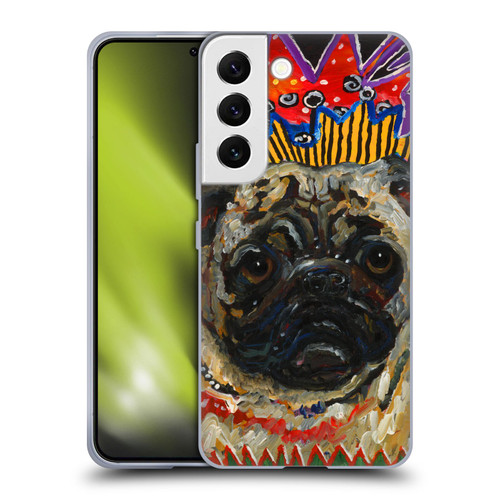 Mad Dog Art Gallery Dogs Pug Soft Gel Case for Samsung Galaxy S22 5G