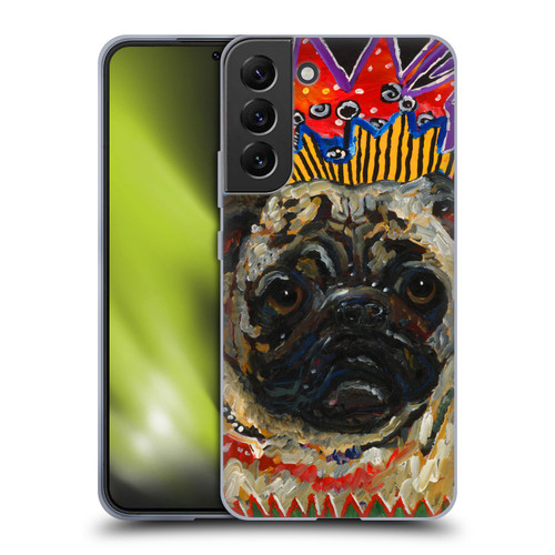Mad Dog Art Gallery Dogs Pug Soft Gel Case for Samsung Galaxy S22+ 5G