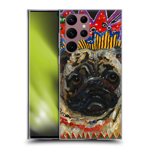 Mad Dog Art Gallery Dogs Pug Soft Gel Case for Samsung Galaxy S22 Ultra 5G